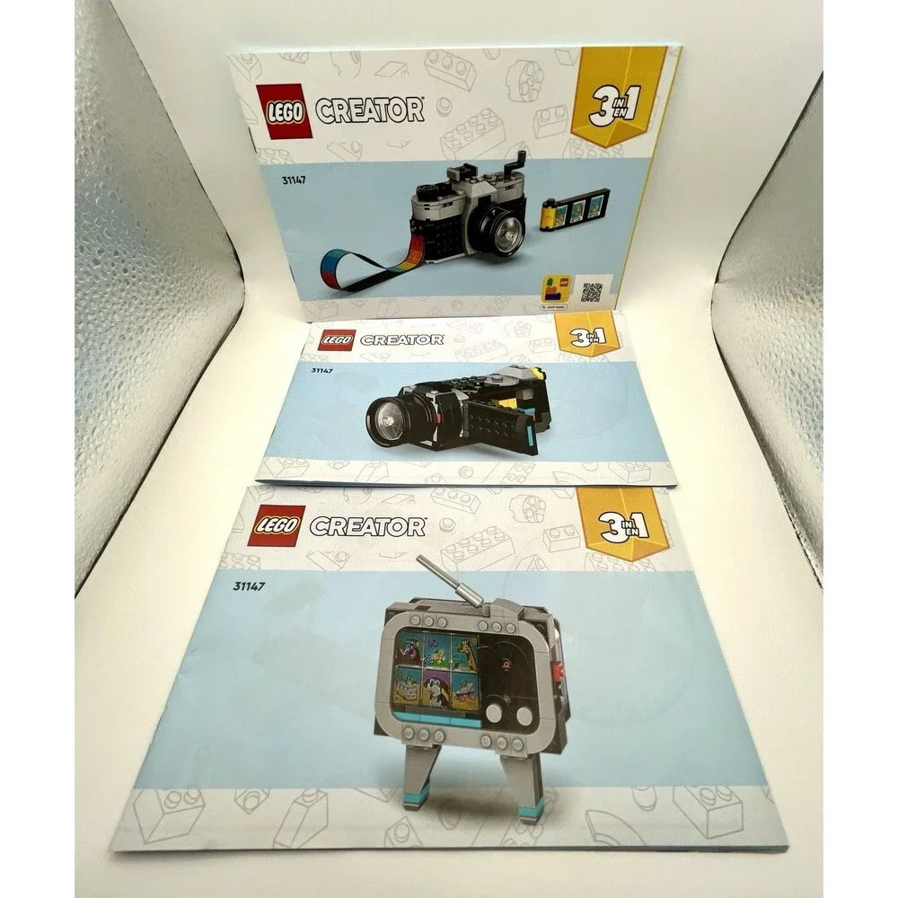 LEGO Manual Only Creater 31147 3 in 1 TV Camera Video Paper Instructions